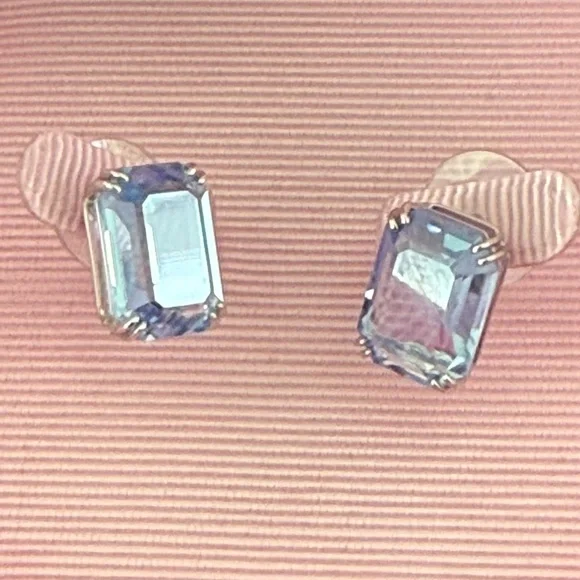 New SWAROVSKI Rhodium Blue Crystals Millenia Drop Earrings